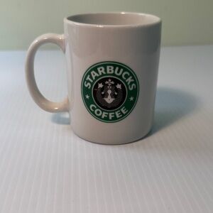 Starbucks Green Logo White Mug, pre 1992